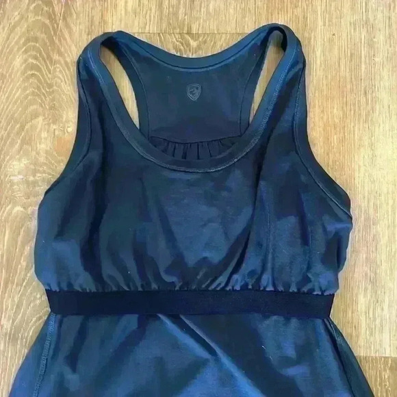 Kuhl EUC Adeline Blue Performance Dress Crew Neck Racer Back Size Small Pockets - Picture 7 of 11